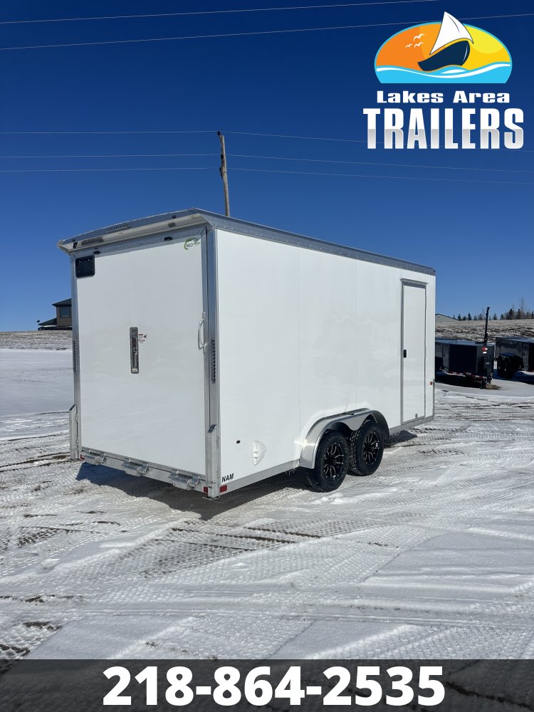 2026 NEO 7.5X16 WHITE ALUMINUM ENCLOSED TRAILER