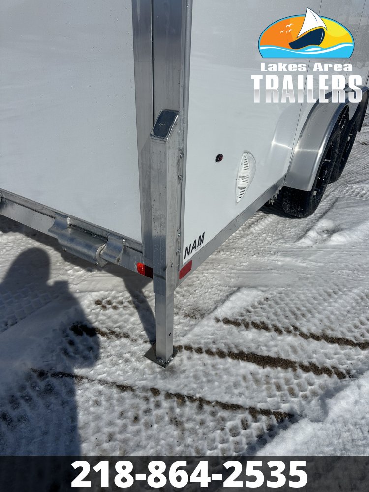 2026 NEO 7.5X16 WHITE ALUMINUM ENCLOSED TRAILER