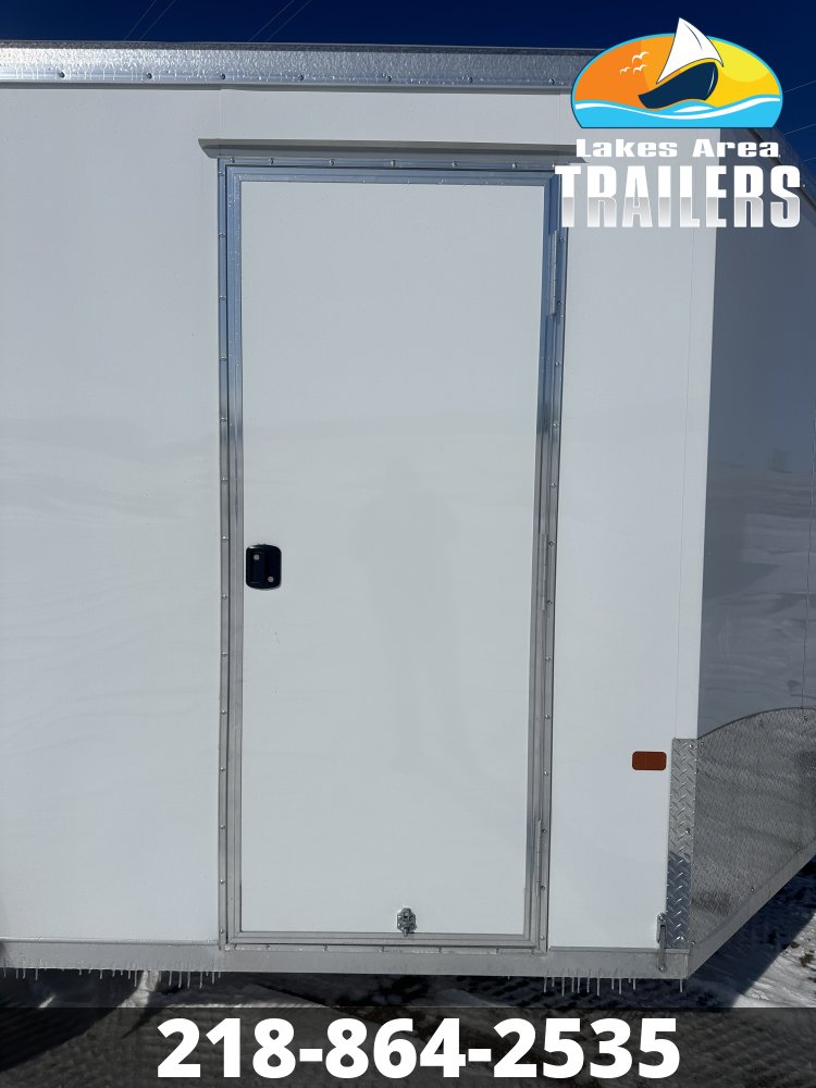 2026 NEO 7.5X16 WHITE ALUMINUM ENCLOSED TRAILER