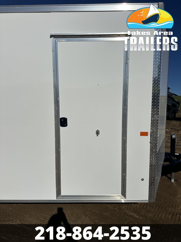 2027 AERO 8.5X20 WHITE ENCLOSED TRAILER