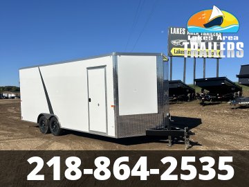 2027 AERO 8.5X20 WHITE ENCLOSED TRAILER