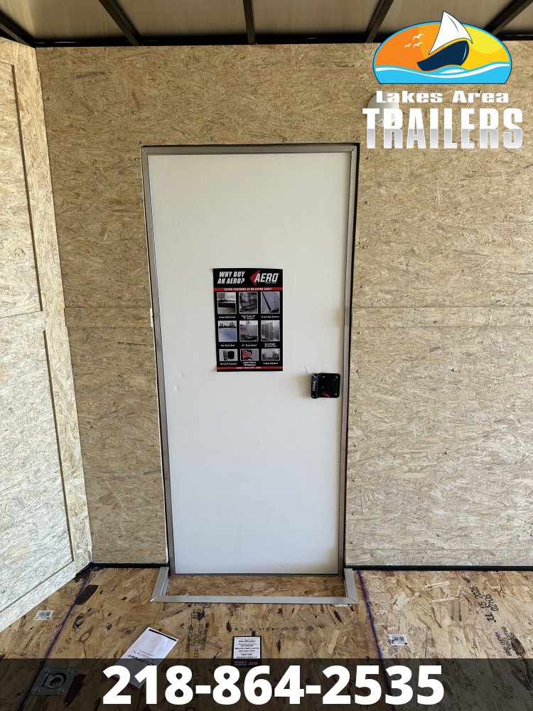 2027 AERO 8.5X20 WHITE ENCLOSED TRAILER