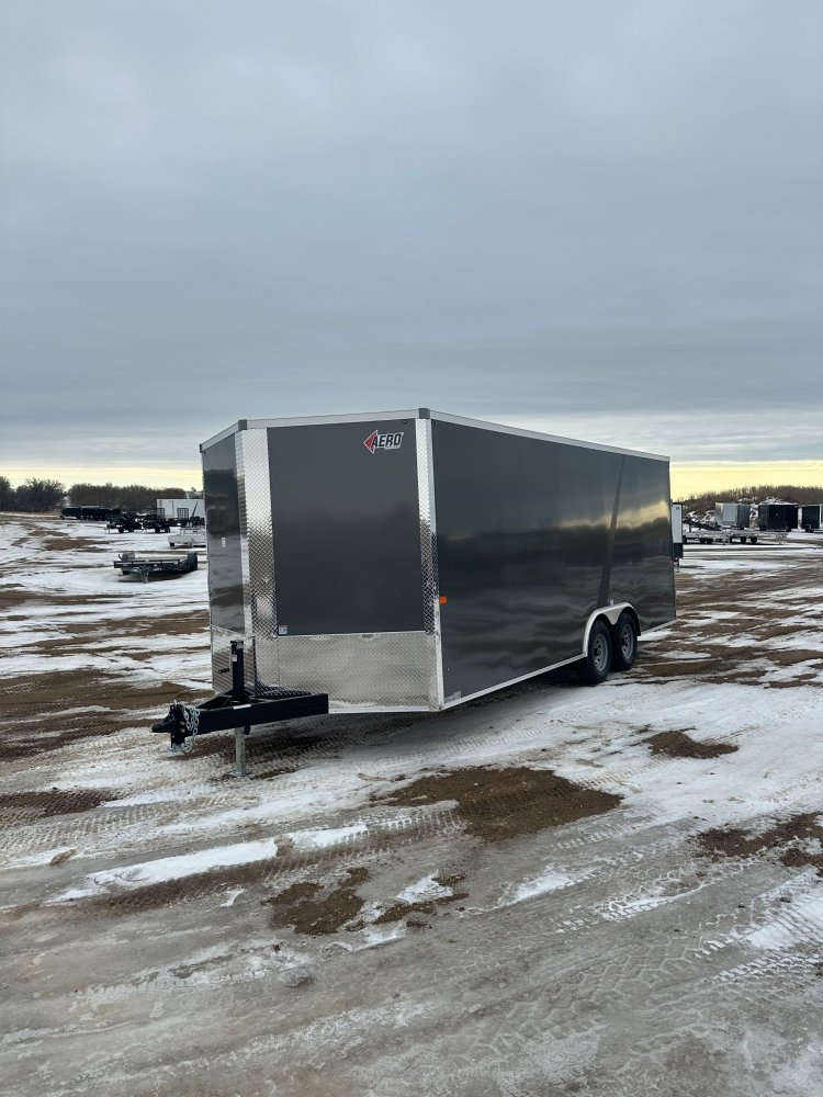 2025 AERO 8.5X20 CHARCOAL ENCLOSED TRAILER