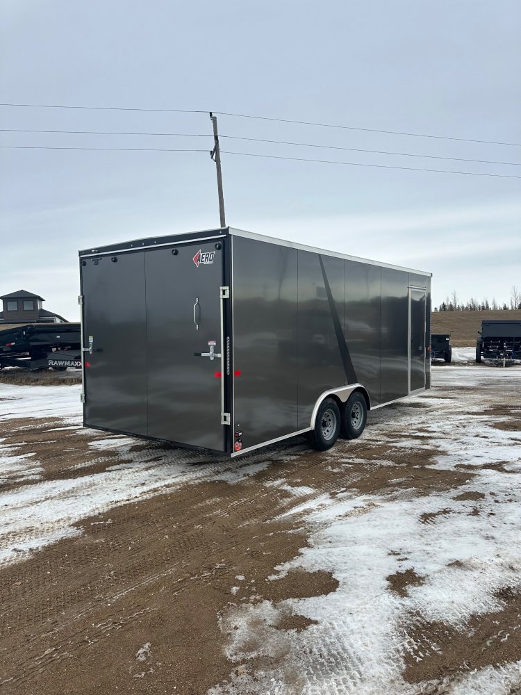 2025 AERO 8.5X20 CHARCOAL ENCLOSED TRAILER