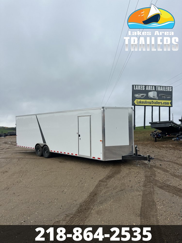 2027 AERO 8.5X28 WHITE ENCLOSED TRAILER