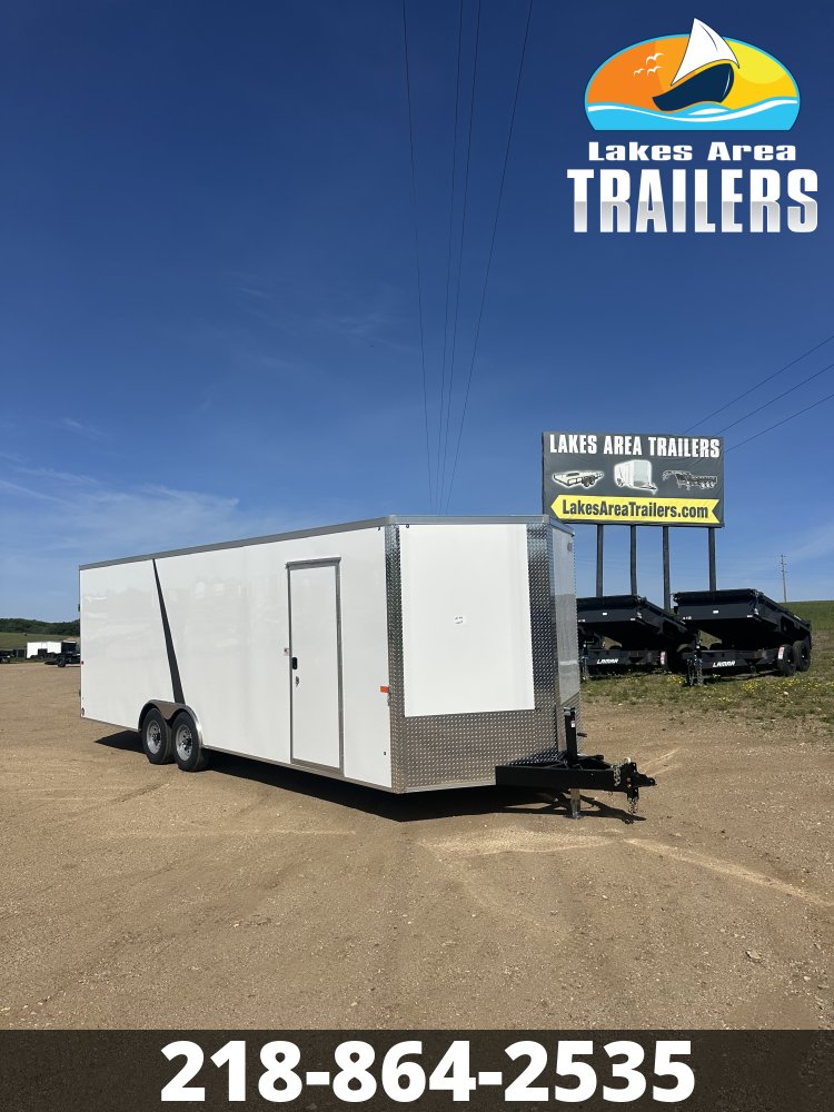 2027 AERO 8.5X24 WHITE ENCLOSED TRAILER
