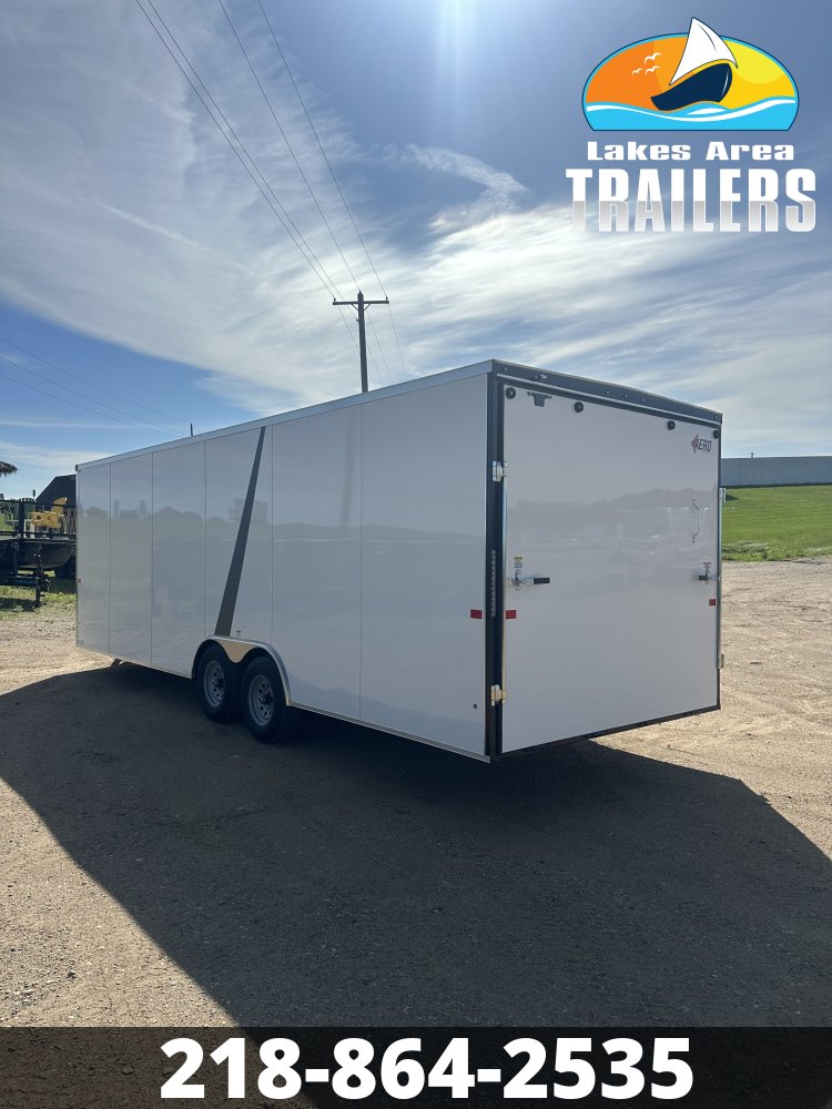 2027 AERO 8.5X24 WHITE ENCLOSED TRAILER