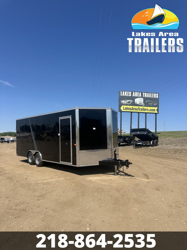 2026 AERO 8.5X20 BLACK ENCLOSED TRAILER