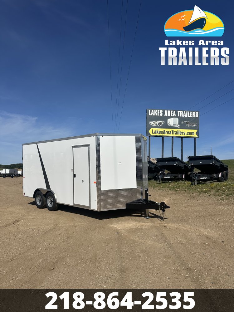 2027 AERO 8.5X16 WHITE ENCLOSED TRAILER