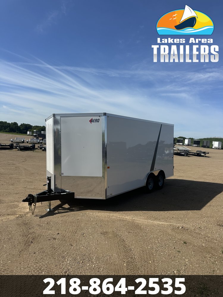 2027 AERO 8.5X16 WHITE ENCLOSED TRAILER