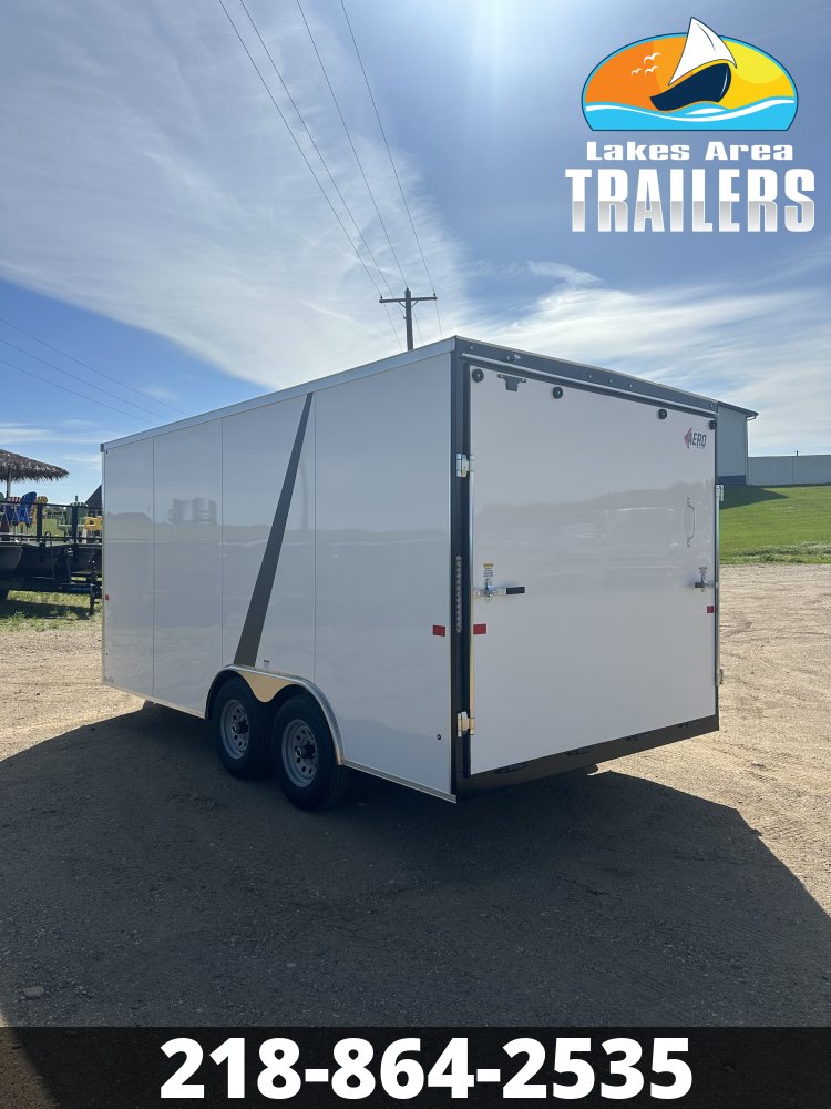 2027 AERO 8.5X16 WHITE ENCLOSED TRAILER