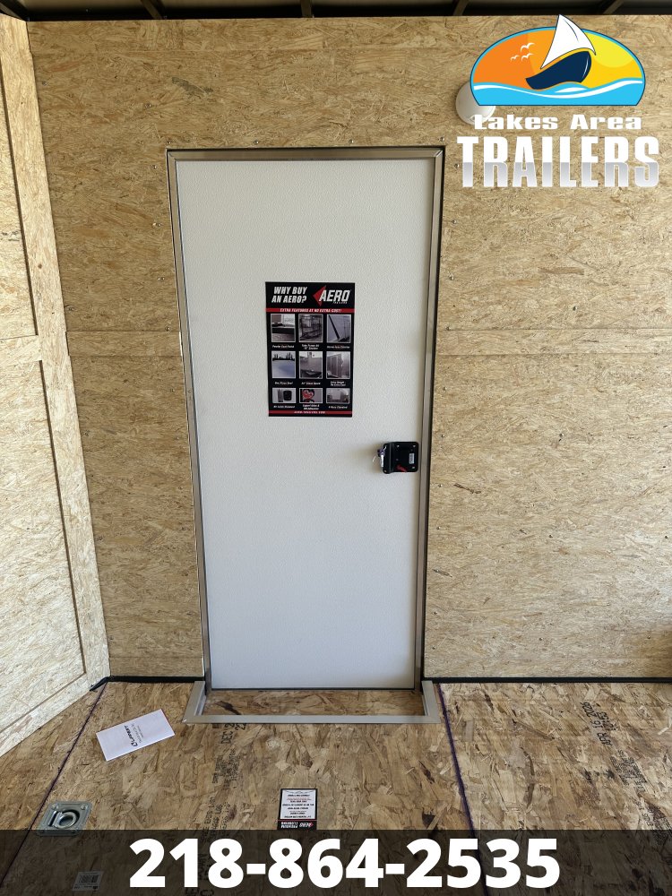 2027 AERO 8.5X16 WHITE ENCLOSED TRAILER