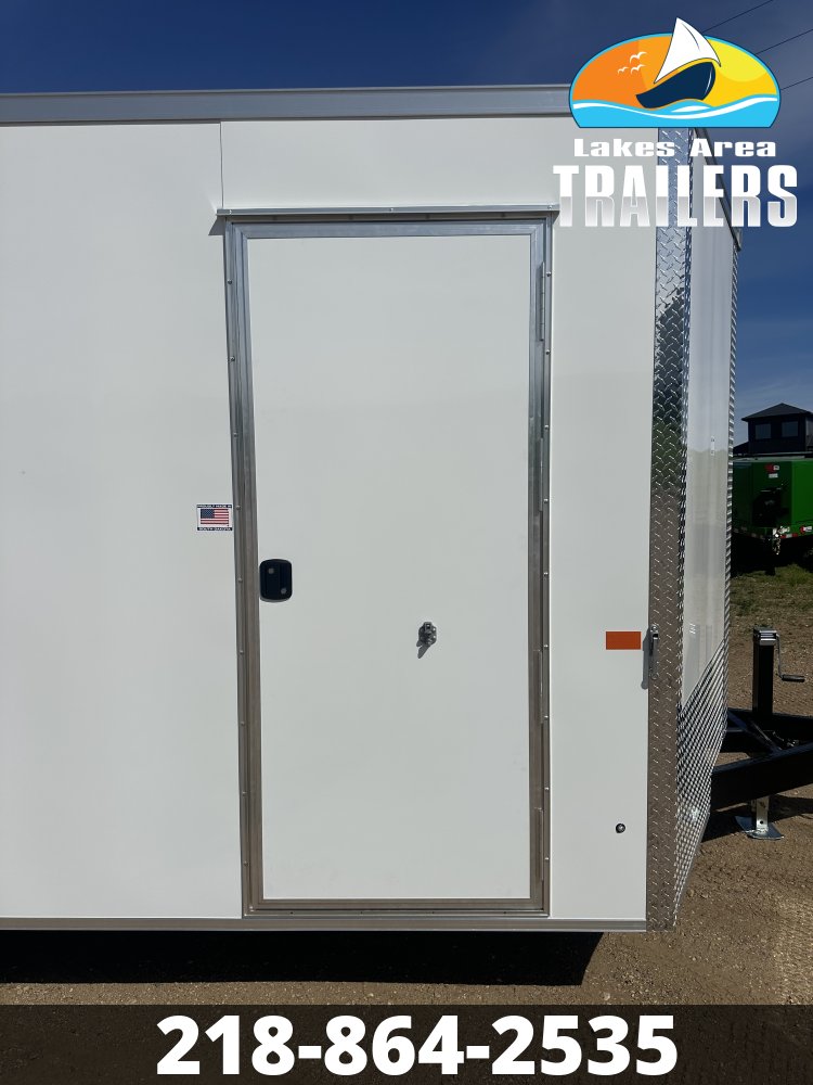 2027 AERO 8.5X16 WHITE ENCLOSED TRAILER