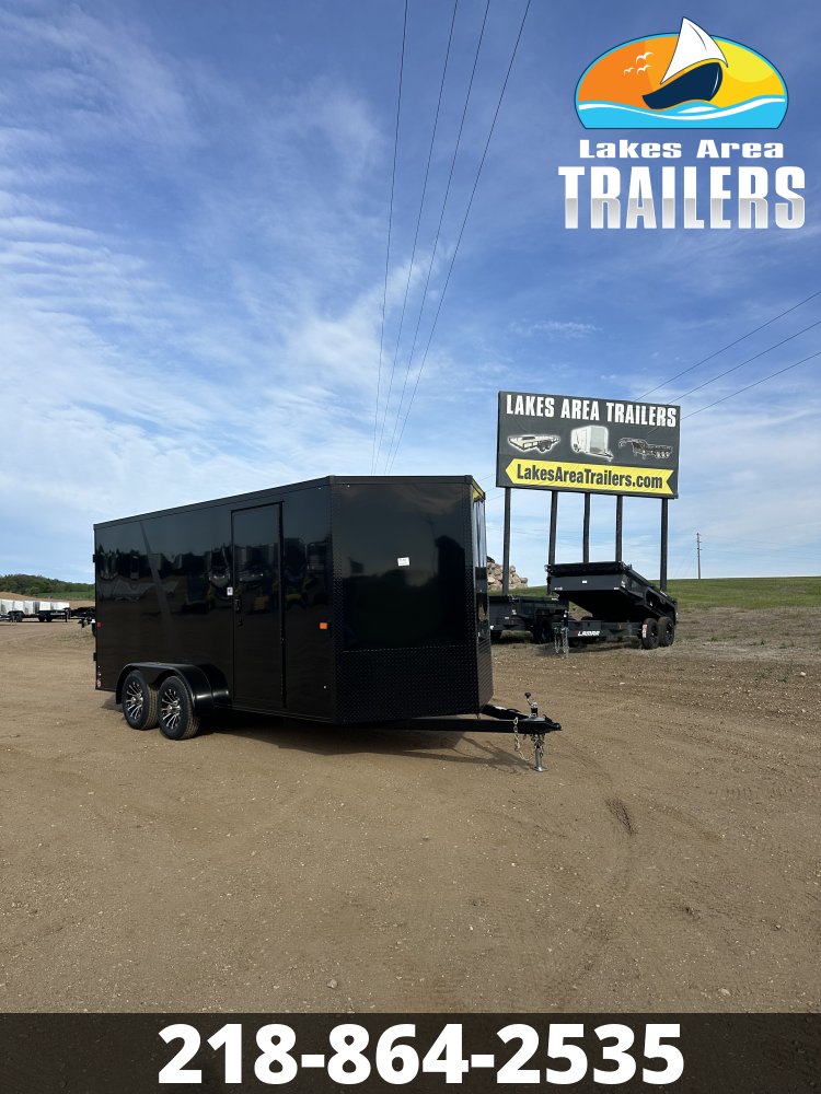 2026 AERO 7X16 BLACK BLACKOUT ENCLOSED TRAILER