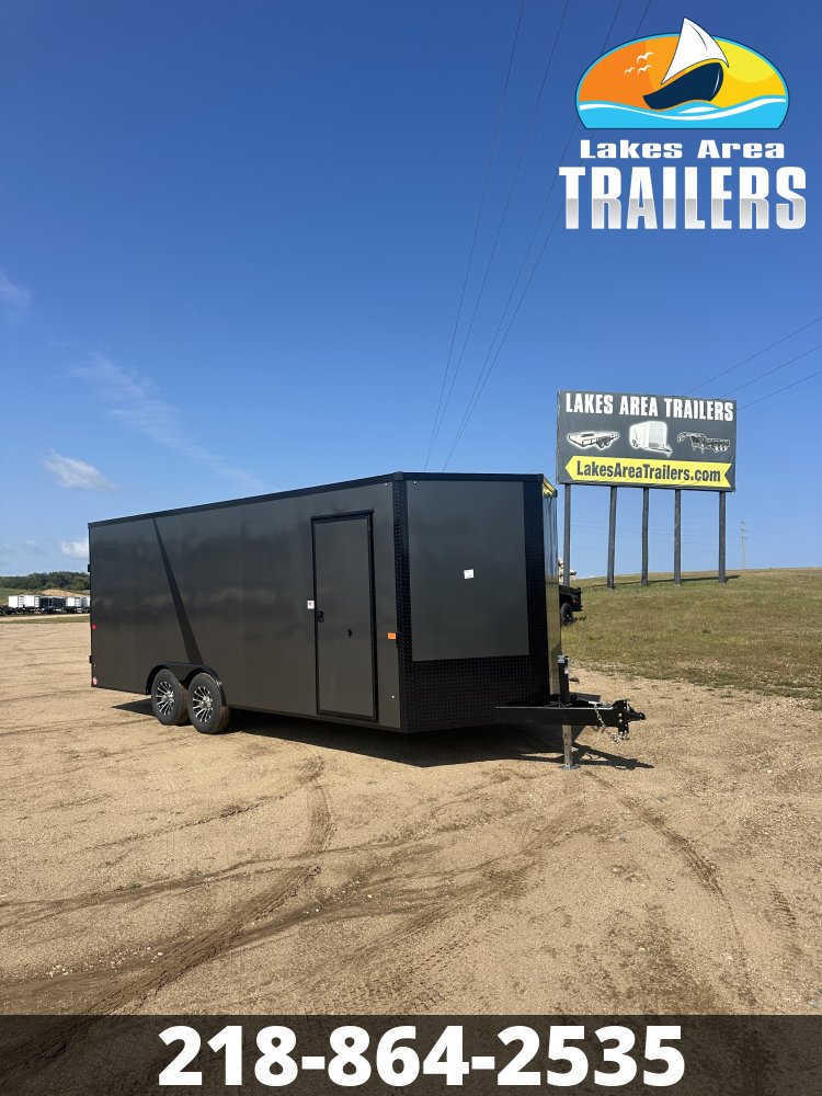 2027 AERO 8.5X20 CHARCOAL BLACKOUT ENCLOSED TRAILER