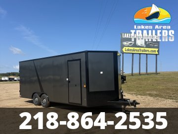 2027 AERO 8.5X20 CHARCOAL BLACKOUT ENCLOSED TRAILER