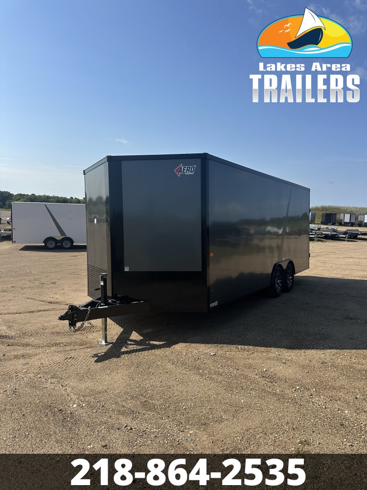 2027 AERO 8.5X20 CHARCOAL BLACKOUT ENCLOSED TRAILER