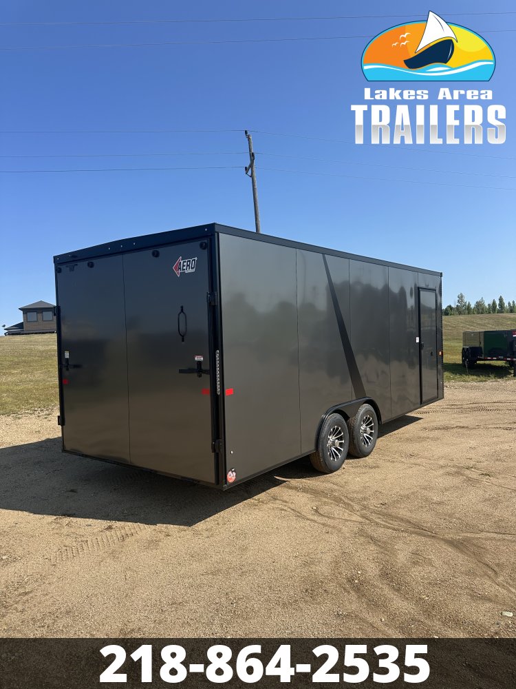 2027 AERO 8.5X20 CHARCOAL BLACKOUT ENCLOSED TRAILER