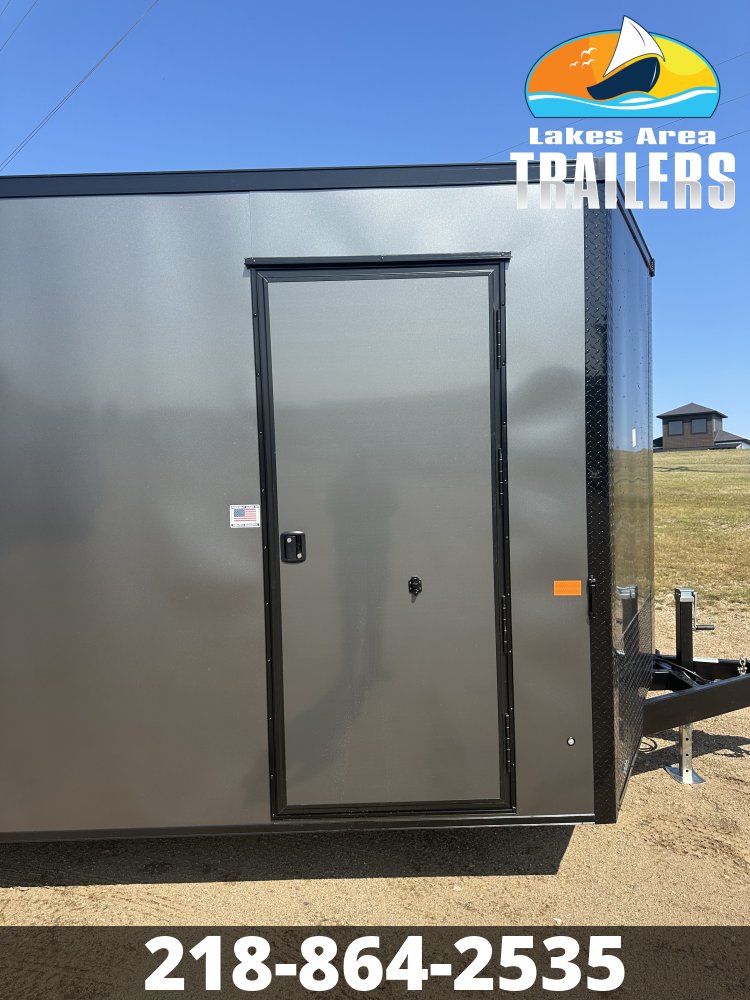 2027 AERO 8.5X20 CHARCOAL BLACKOUT ENCLOSED TRAILER