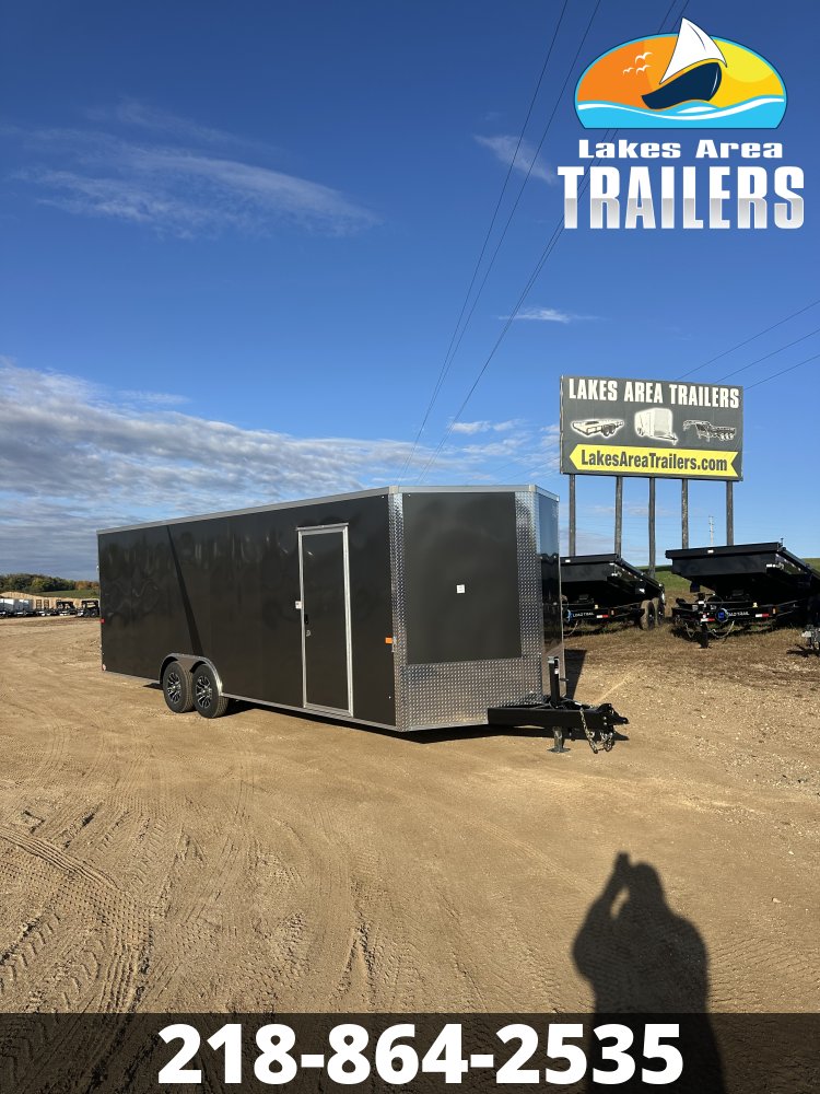 2027 AERO 8.5X24 CHARCOAL ENCLOSED TRAILER