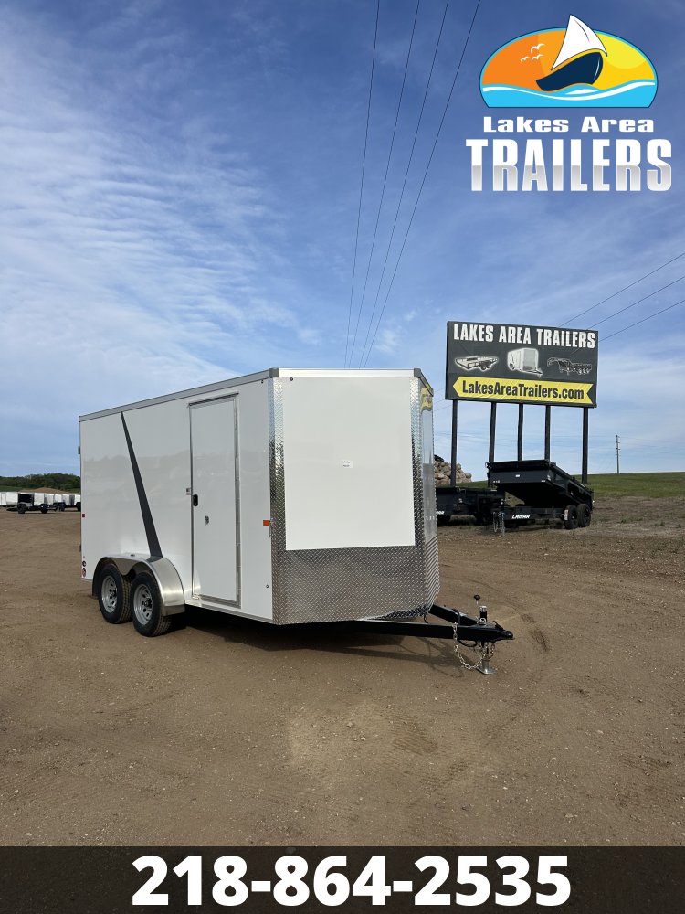 2026 AERO 7X14 WHITE ENCLOSED TRAILER