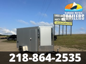 2027 CROSS 6X12 SILVER ENCLOSED TRAILER