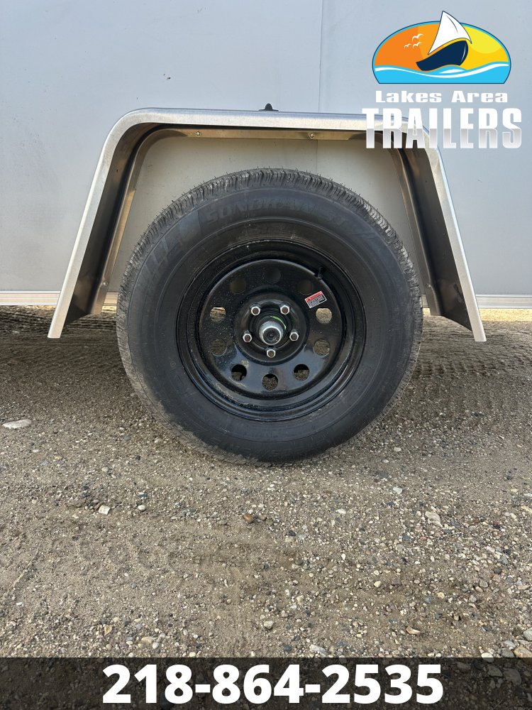 2027 CROSS 6X12 SILVER ENCLOSED TRAILER