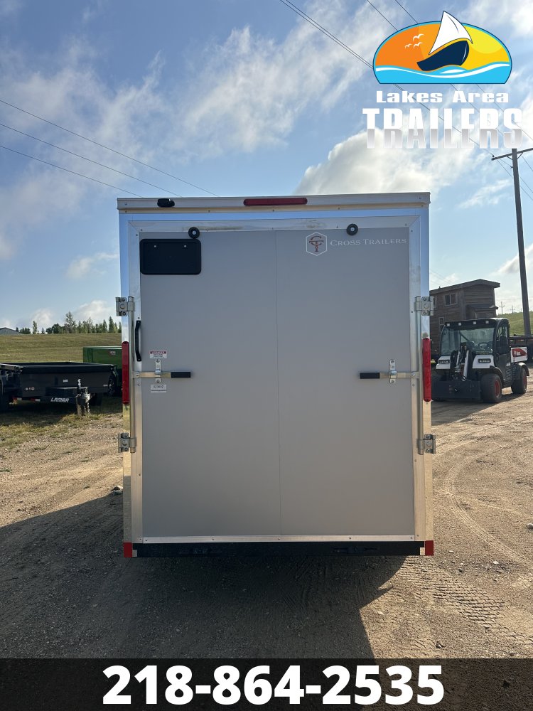 2027 CROSS 6X12 SILVER ENCLOSED TRAILER