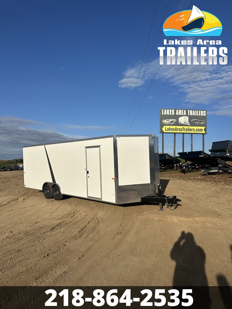 2027 AERO 8.5X24 WHITE ENCLOSED TRAILER