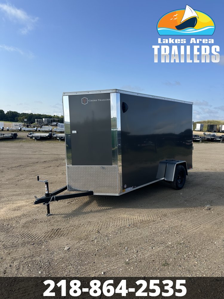 2027 CROSS 6X12 CHARCOAL ENCLOSED TRAILER