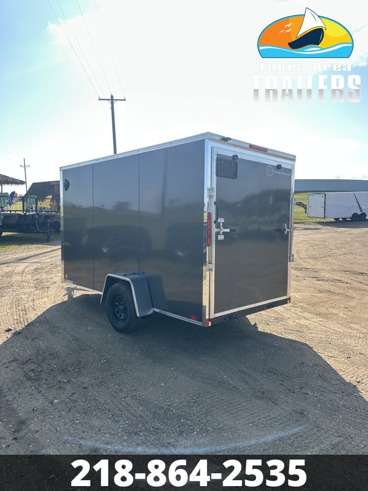 2027 CROSS 6X12 CHARCOAL ENCLOSED TRAILER