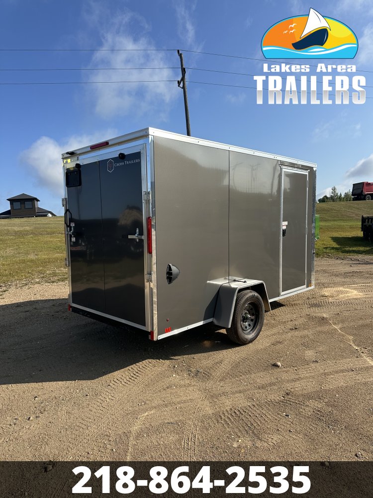 2027 CROSS 6X12 CHARCOAL ENCLOSED TRAILER