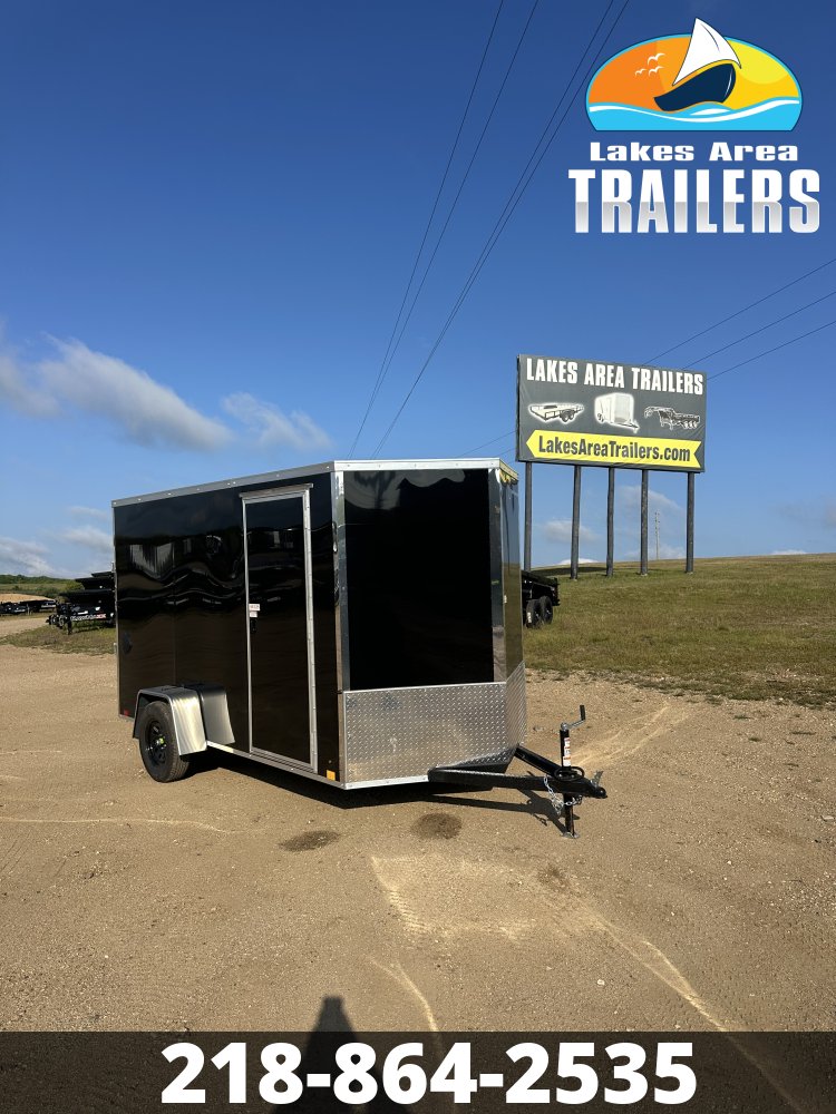 2027 CROSS 6X12 BLACK ENCLOSED TRAILER