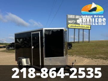 2027 CROSS 6X12 BLACK ENCLOSED TRAILER