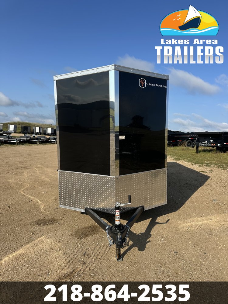 2027 CROSS 6X12 BLACK ENCLOSED TRAILER