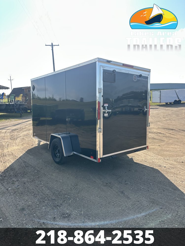 2027 CROSS 6X12 BLACK ENCLOSED TRAILER