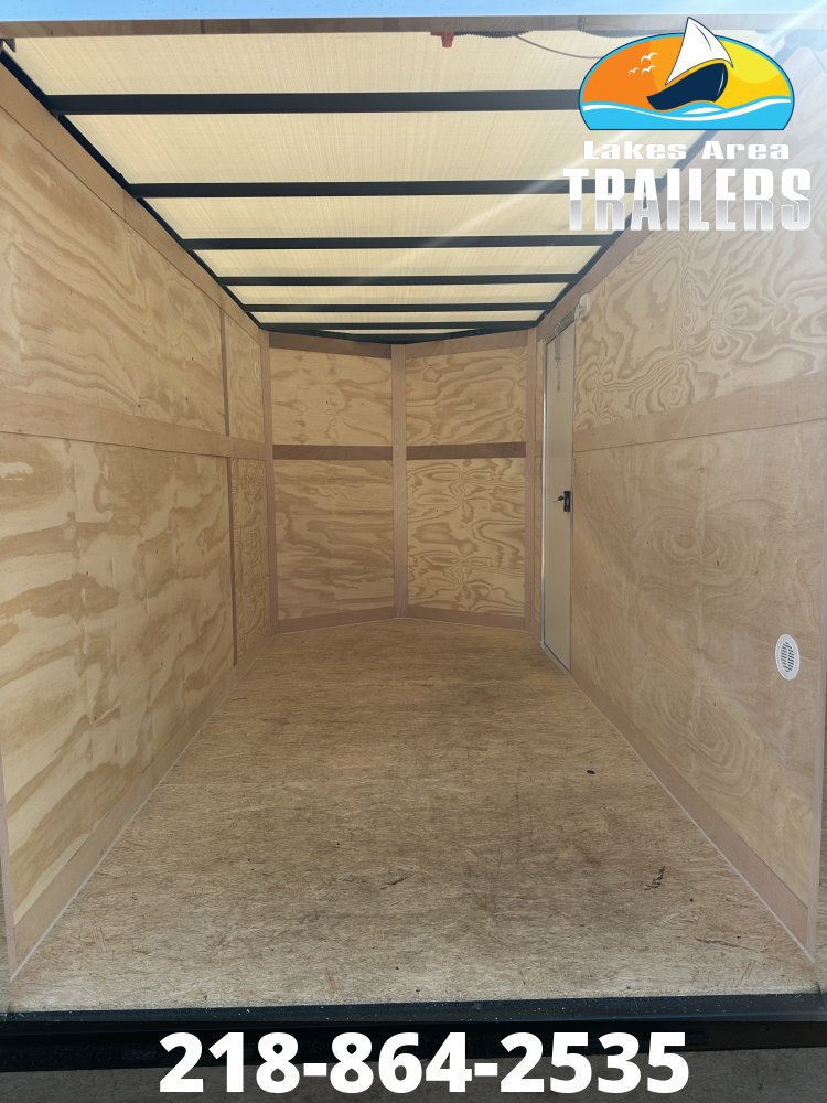 2027 CROSS 6X12 BLACK ENCLOSED TRAILER