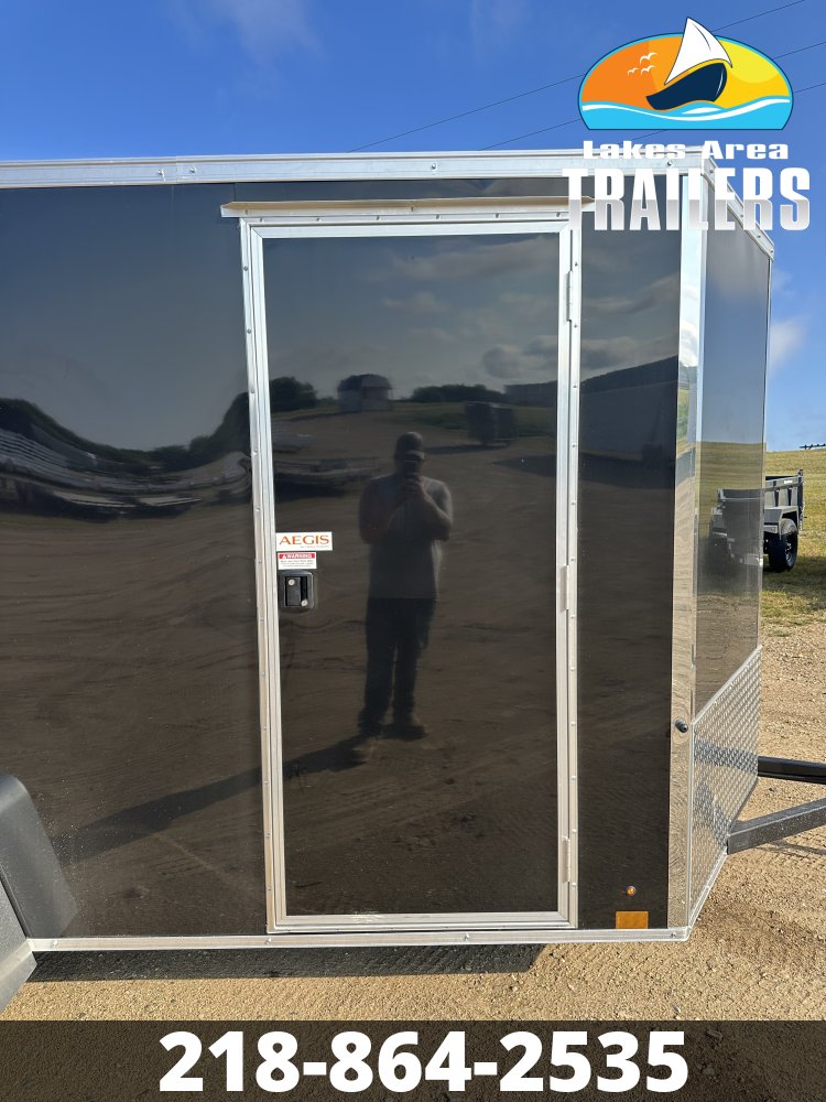 2027 CROSS 6X12 BLACK ENCLOSED TRAILER