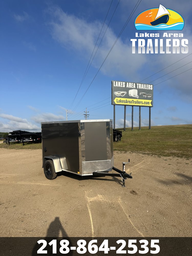 2027 CROSS 5X8 CHARCOAL ENCLOSED TRAILER