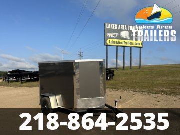 2027 CROSS 5X8 CHARCOAL ENCLOSED TRAILER