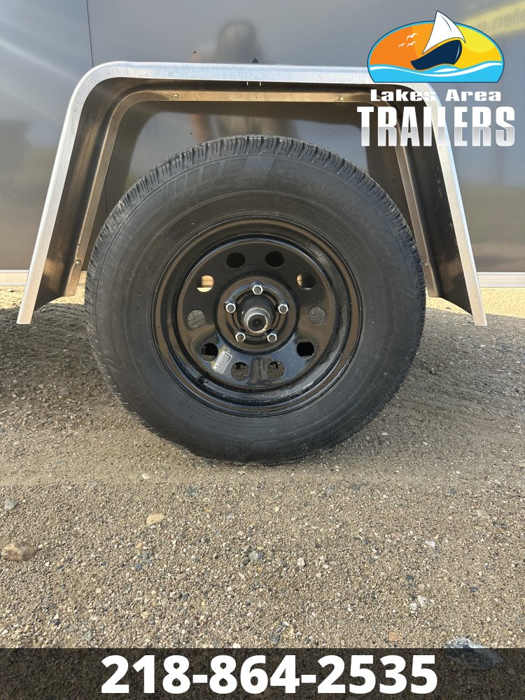 2027 CROSS 5X8 CHARCOAL ENCLOSED TRAILER