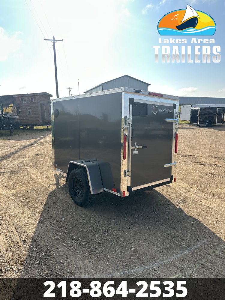 2027 CROSS 5X8 CHARCOAL ENCLOSED TRAILER