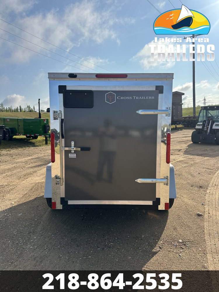 2027 CROSS 5X8 CHARCOAL ENCLOSED TRAILER
