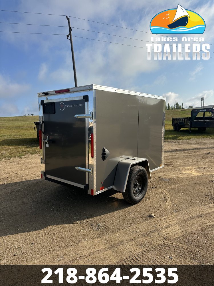 2027 CROSS 5X8 CHARCOAL ENCLOSED TRAILER