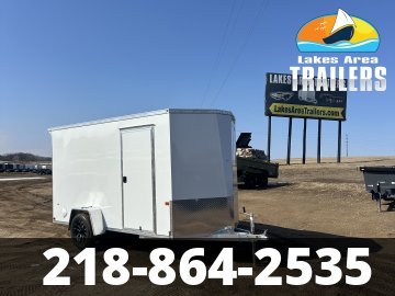2026 NEO 6X12 WHITE ALUMINUM ENCLOSED TRAILER