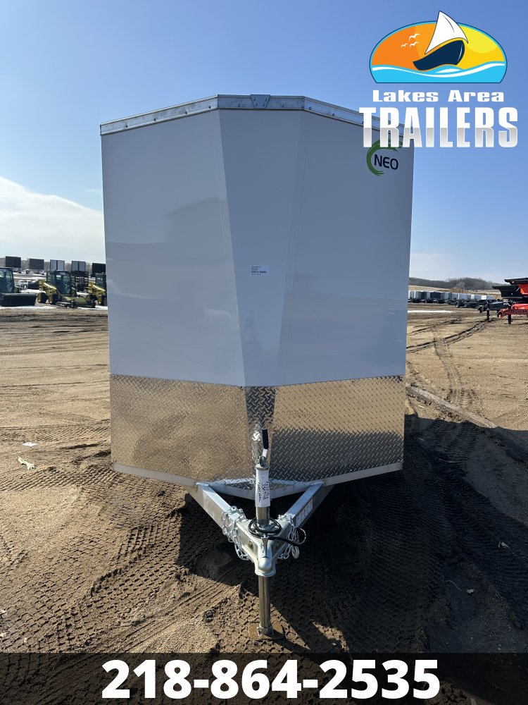 2026 NEO 6X12 WHITE ALUMINUM ENCLOSED TRAILER