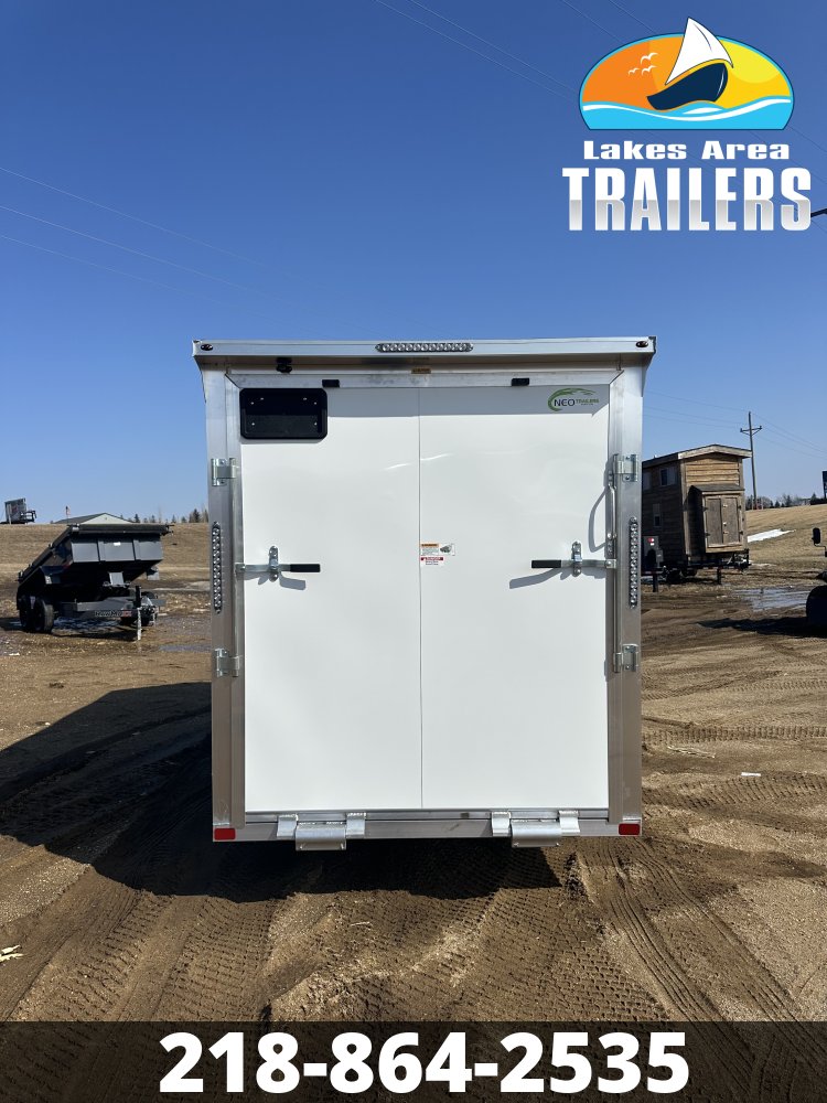 2026 NEO 6X12 WHITE ALUMINUM ENCLOSED TRAILER