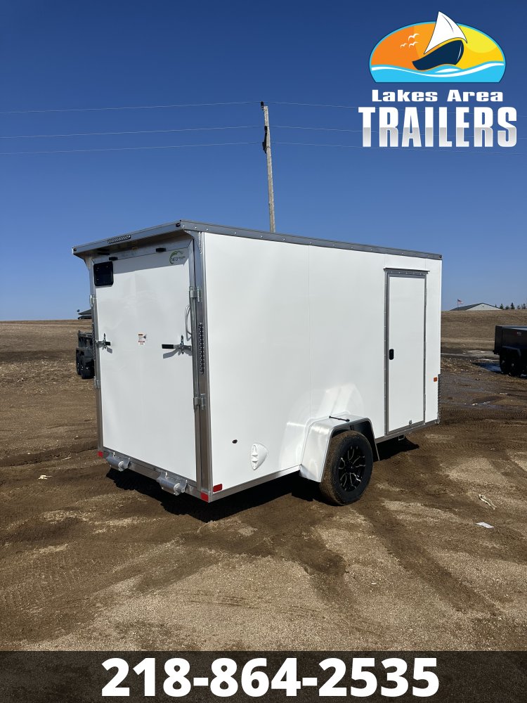 2026 NEO 6X12 WHITE ALUMINUM ENCLOSED TRAILER