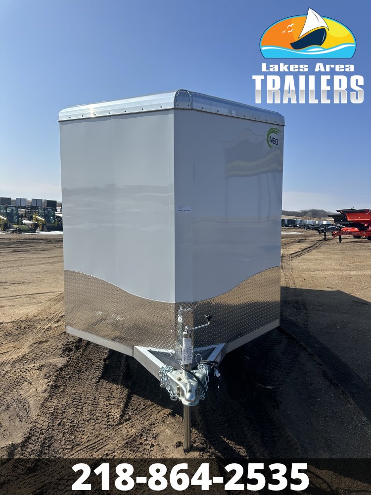 2026 NEO 7.5X16 WHITE ALUMINUM ENCLOSED TRAILER