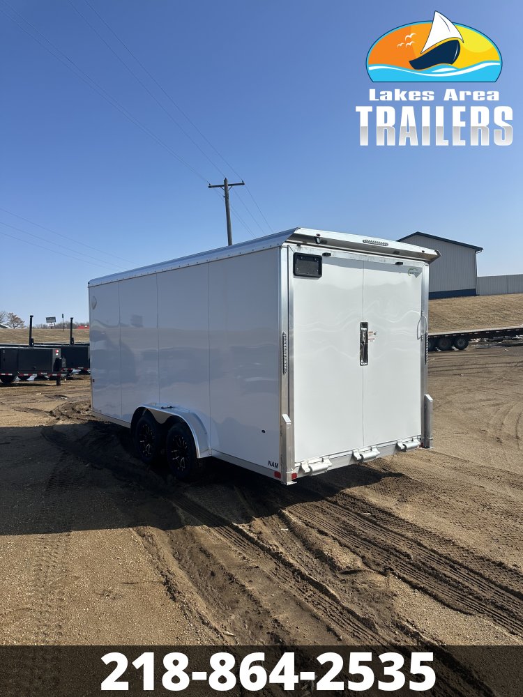 2026 NEO 7.5X16 WHITE ALUMINUM ENCLOSED TRAILER